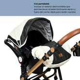 Coche Moisés Con Porta Bebé Yaco Blanco Con Negro Maxibaby Detalles